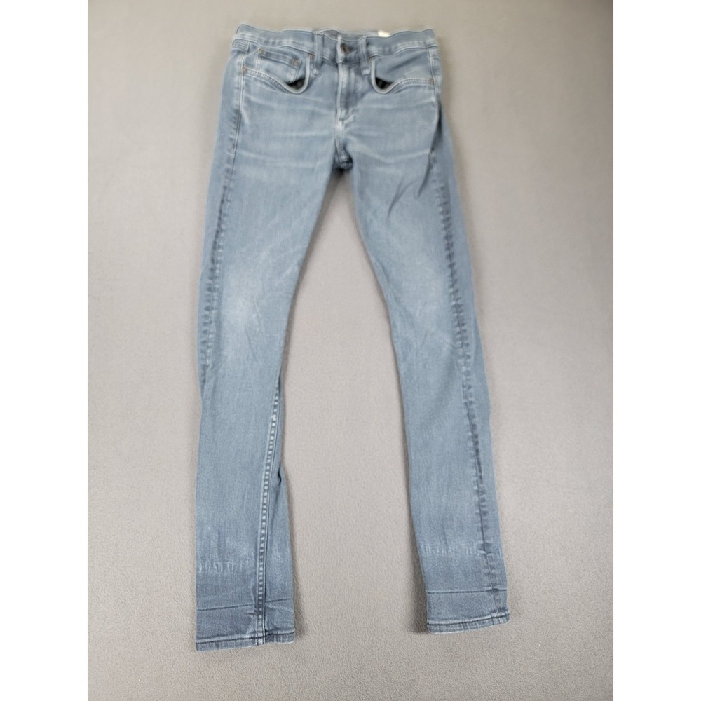 Rag & Bone Jeans Womens 28 Blue Skinny Stretch Fit 1 Elm Light Wash‎ Denim 32L